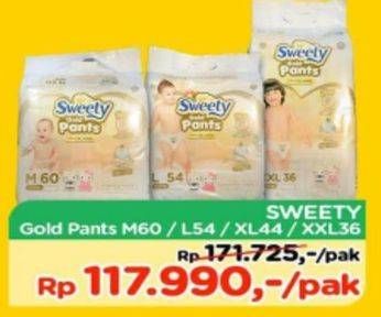 Promo Harga Sweety Gold Pants M60, L54, XL44, XXL36  - TIP TOP