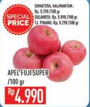 Promo Harga Apel Fuji Super per 100 gr - Hypermart