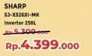Promo Harga Sharp SJ-X326XI-MK Inverter 256 L  - Yogya