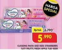 Promo Harga CUSSONS KIDS Toothpaste Strawberry Smoothie, Fresh Apple, Fruity Berries 45 gr - Superindo