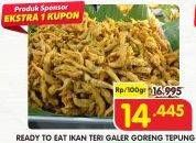 Promo Harga Ready To Eat Ikan Teri Galer Goreng Tepung per 100 gr - Superindo