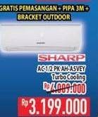 Promo Harga SHARP AH-A5VEY | AC 1/2PK  - Hypermart