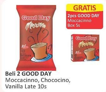 Promo Harga Good Day Instant Coffee 3 in 1 per 10 sachet - Alfamart