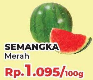 Promo Harga Semangka Merah per 100 gr - Yogya