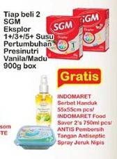 Promo Harga SGM Eksplor 1+/ 3+/ 5+ Vanilla, Madu per 2 box 900 gr - Indomaret