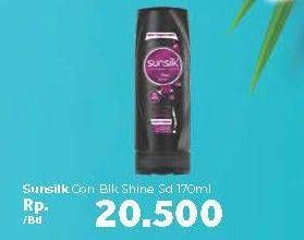 Promo Harga SUNSILK Conditioner Black Shine 170 ml - Carrefour