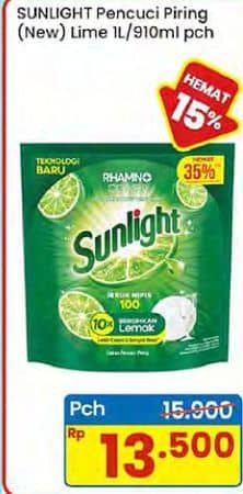Promo Harga Sunlight Pencuci Piring Jeruk Nipis 100 910 ml - Indomaret