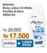 Promo Harga MARINA Hand Body Lotion UV White Healthy Glow 460 ml - Indomaret