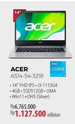 Promo Harga Acer A514-54-3291/33 AP  - LotteMart