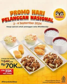 Promo Harga Promo Hari Pelanggan Nasional  - HokBen