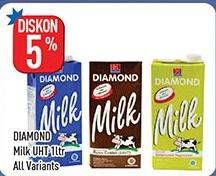 Promo Harga DIAMOND Milk UHT All Variants 1000 ml - Hypermart