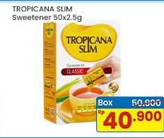 Promo Harga Tropicana Slim Sweetener Classic 50 pcs - Indomaret