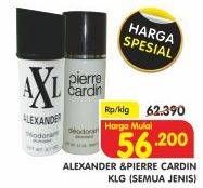Promo Harga ALEXANDER / PIERRE CARDIN Deo Spray All Variants  - Superindo