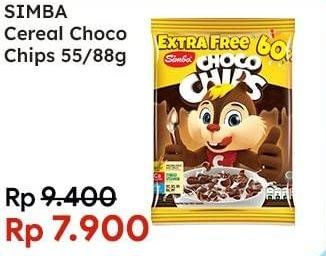 Promo Harga SIMBA Cereal Choco Chips 55 gr - Indomaret