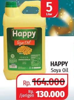 Promo Harga HAPPY Soya Oil 5 ltr - Lotte Grosir