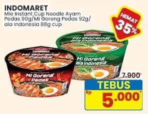 Promo Harga Indomaret Mie Instan Ayam Pedas, Pedas, Ala Indonesia 90 gr - Indomaret