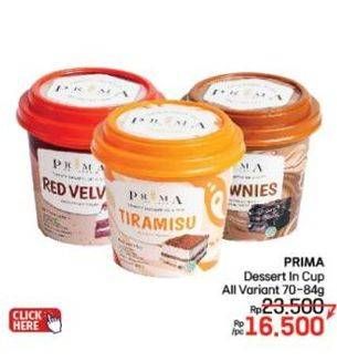 Promo Harga Prima Dessert In Cup All Variants 70 gr - LotteMart