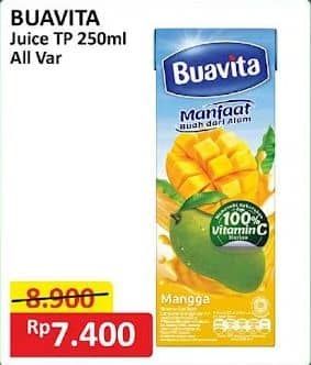 Promo Harga Buavita Fresh Juice All Variants 250 ml - Alfamart