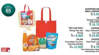 Promo Harga Shopping Bag + ABC Syrup Squash + Zupper Cheese Roll + Choice L Gula Pasir + Teh Cap Poci + Dilan Chocolate Cruncy  - LotteMart