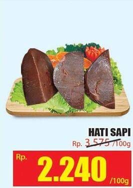 Promo Harga Beef Liver (Hati Sapi) per 100 gr - Hari Hari