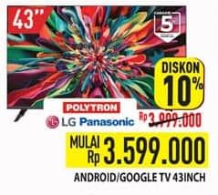 Promo Harga Polytron, LG, Panasonic  - Hypermart