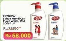 Promo Harga Lifebuoy Body Wash Mild Care, Total 10 500 ml - Indomaret