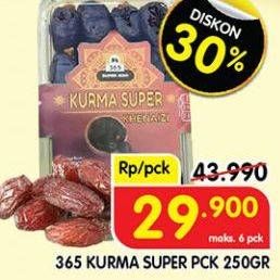 Promo Harga 365 Kurma Super 250 gr - Superindo