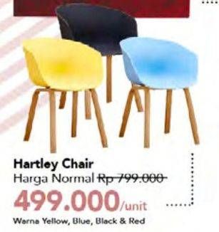 Promo Harga Hartley Chair Yellow, Blue, Black, Red  - Carrefour