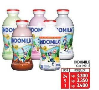 Promo Harga Indomilk Susu Cair Botol 190 ml - Lotte Grosir
