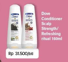 Promo Harga DOVE Conditioner Scalp Strength, Refreshing Rtual 160 ml - Carrefour