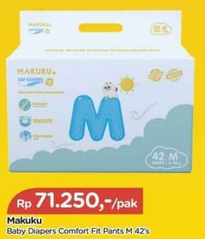 Makuku Comfort Fit Diapers Pants 42 pcs Harga Promo Rp71.250