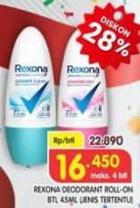 Promo Harga Rexona Deo Roll On 45 ml - Superindo