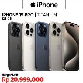 Apple Iphone 15 Pro  Harga Promo Rp20.999.000, Titanium