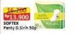 Promo Harga Softex Pantyliner Daun Sirih 50 pcs - Alfamart