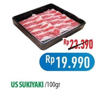 Promo Harga Sapi Sukiyaki US per 100 gr - Hypermart
