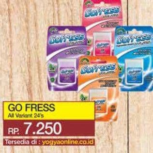 Promo Harga Go Fress Refreshing Oral Care Strips All Variants 24 pcs - Yogya
