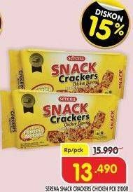 Promo Harga SERENA Snack Crackers Rasa Ayam 210 gr - Superindo