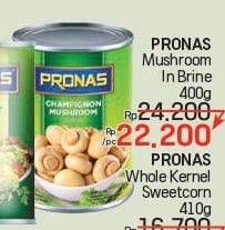 Promo Harga Pronas Jamur Kancing Whole 400 gr - LotteMart