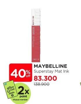 Promo Harga Maybelline Superstay Matte Ink  - Watsons
