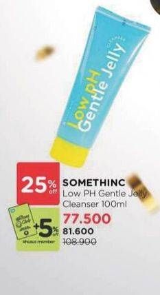 Promo Harga Somethinc Low pH Gentle Jelly Cleanser 100 ml - Watsons