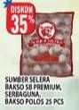 Promo Harga SUMBER SELERA Bakso Sapi SB Premium, Polos, SB Serba Guna 25 pcs - Hypermart