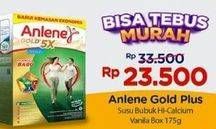 Promo Harga ANLENE Gold Plus Susu High Calcium Vanila 175 gr - Indomaret