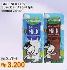 Promo Harga GREENFIELDS UHT Choco Malt, Full Cream 125 ml - Indomaret