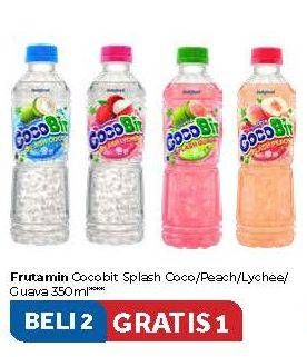 Promo Harga FRUTAMIN Cocobit Splash Coco, Peach, Lychee, Guava 350 ml - Carrefour