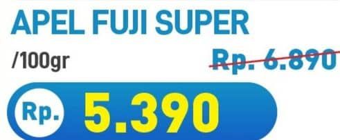 Promo Harga Apel Fuji Super per 100 gr - Hypermart