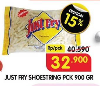 Promo Harga Just Fry French Fries Shoestrings 900 gr - Superindo