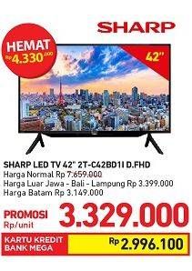 Promo Harga SHARP 2T-C42BD1i | LED TV 42"  - Carrefour