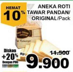 Promo Harga GIANT Roti Tawar Pandan, Reguler  - Giant