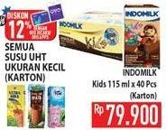 Promo Harga INDOMILK Susu UHT Kids 40 pcs - Hypermart