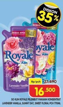 Promo Harga So Klin Royale Parfum Collection Lavender Vanilla, Sunny Day, Sweet Floral 720 ml - Superindo